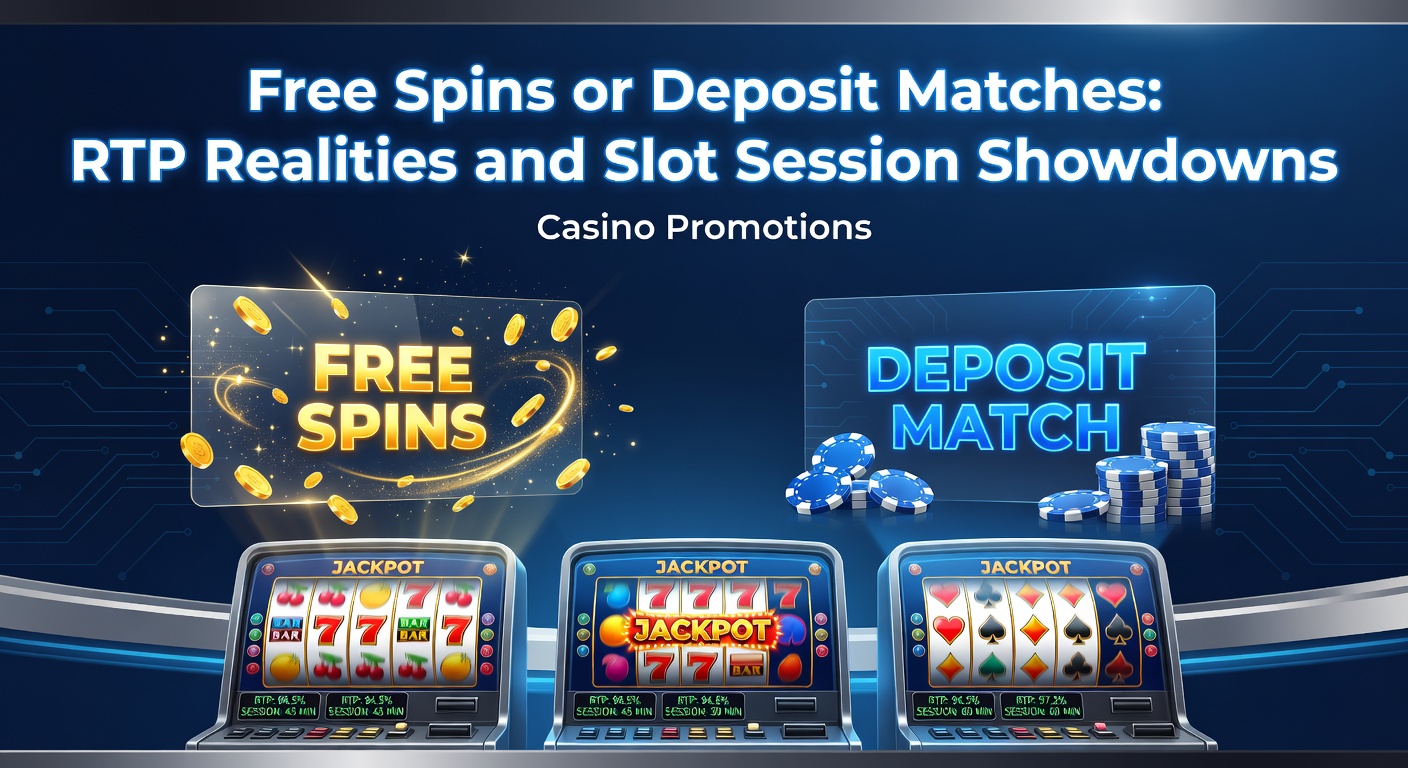 Vibrant slot machine reels spinning with bonus icons and promotional overlays highlighting free spins and deposit match offers