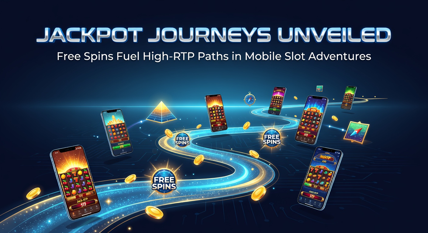 Vibrant mobile slot screen showing cascading free spins and jackpot trails lighting up with high-RTP symbols