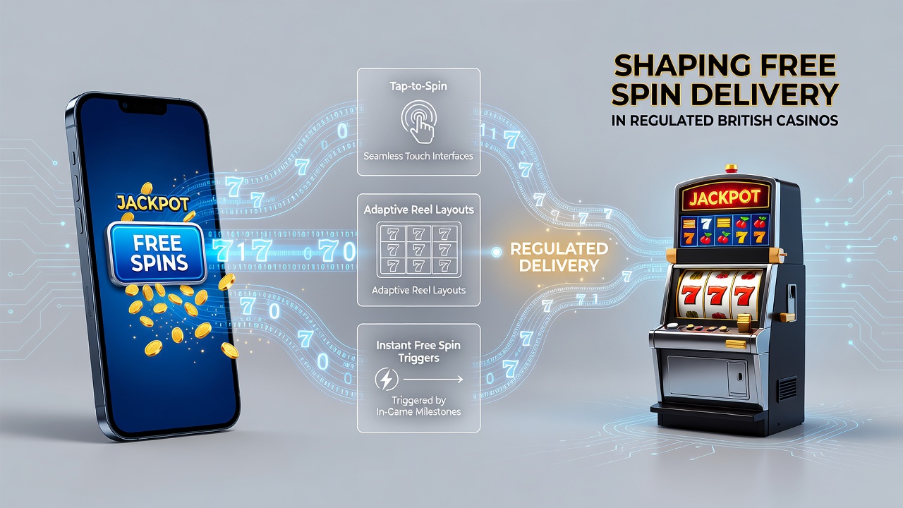 Close-up of smartphone showing layered free spin options and jackpot meter in a mobile-optimized slot game